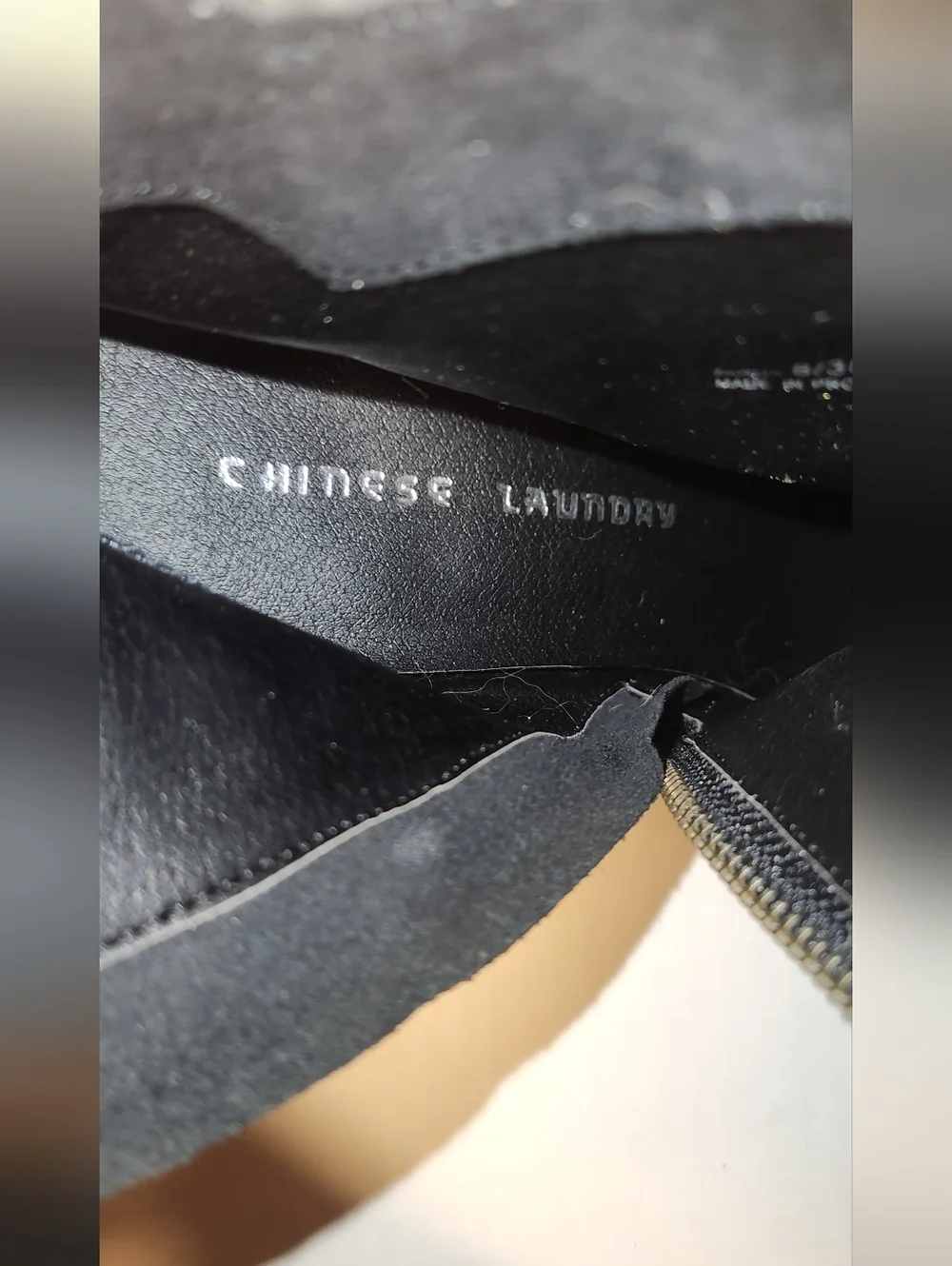 Women's Chinese Laundry Zanga Black Suede Ankle Boots Heeled Booties 8 NWOT NWOB